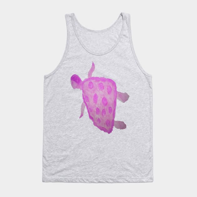 Pink Sea Turtle Tank Top by DanielleGensler